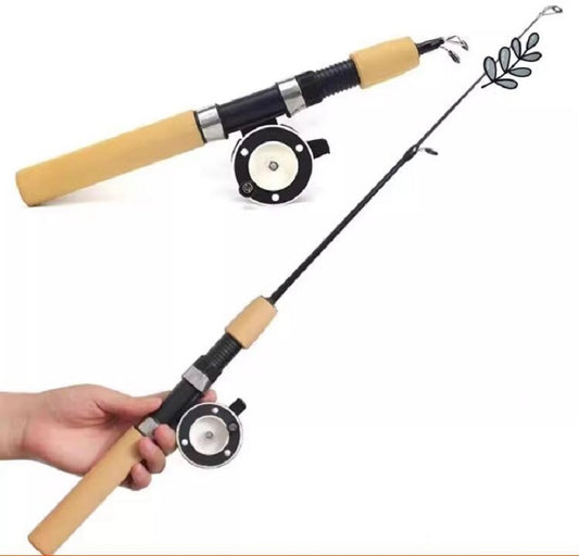 Mini Sea 10 Pole Short Section Throwing Fishing Rod Complete Set